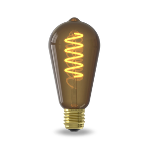 Calex Spiral Filament LED Bulb - E27 - ST64 - Natural