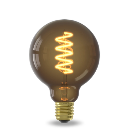 Calex Spiral Filament LED Bulb - E27 - G95 - Natural