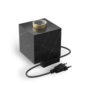 Calex Table Lamp Square - E27 - Marble - Black
