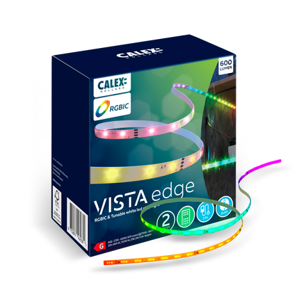 Calex Vista LED Strip - 2M - RGBIC + CCT