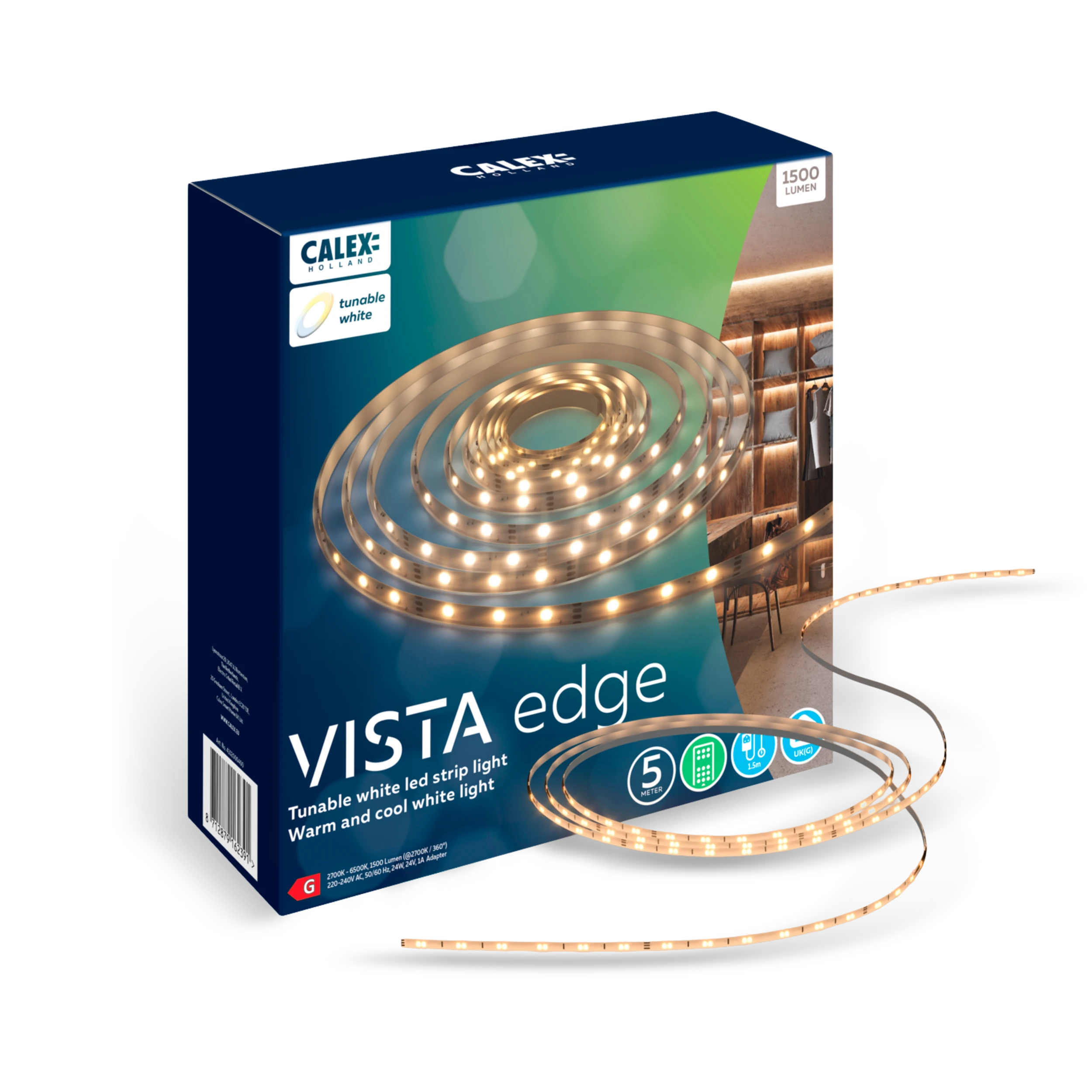 Calex Vista LED Strip - 5M - CCT