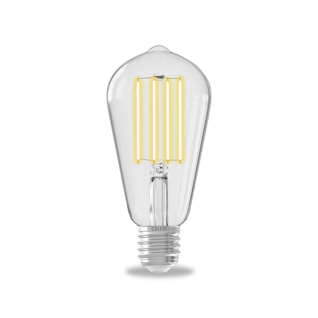 Calex Smart LED Bulb - Filament - ST64 - CCT - Clear