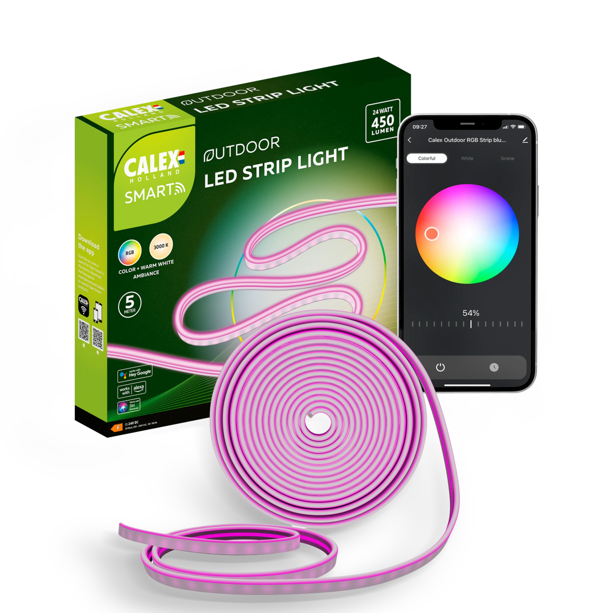 Calex Smart Strip Light - 5m - RGB + CCT