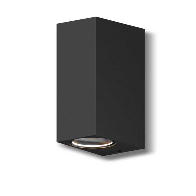 Calex Bergamo Wall Light - Up & Down - 2x GU10 - Black