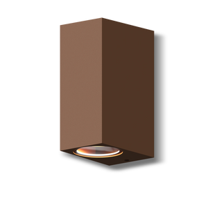 Calex Bergamo Wall Light - Up & Down - 2x GU10 - Rust