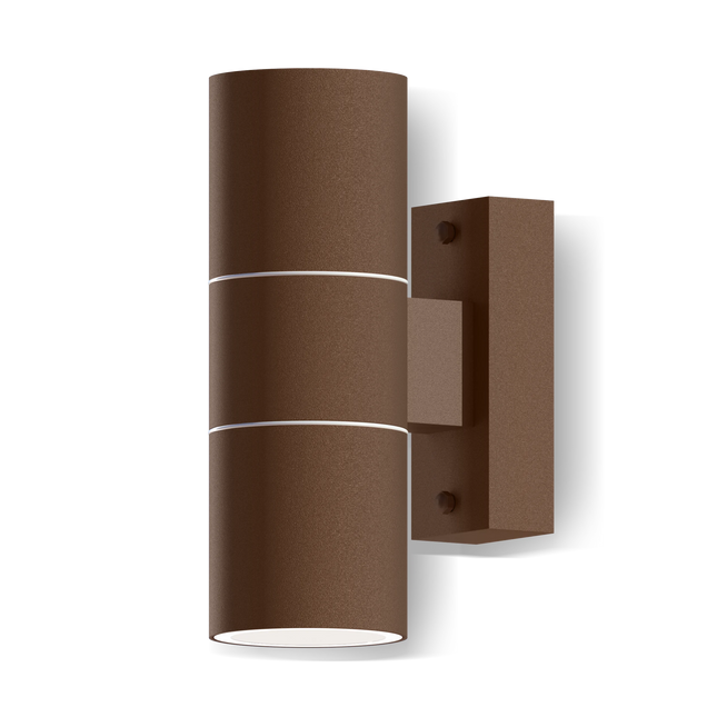 Calex Turin Wall Light - Up & Down - 2x GU10 - Rust
