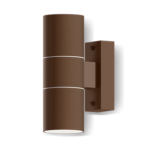 Calex Turin Wall Light - Up & Down - 2x GU10 - Rust