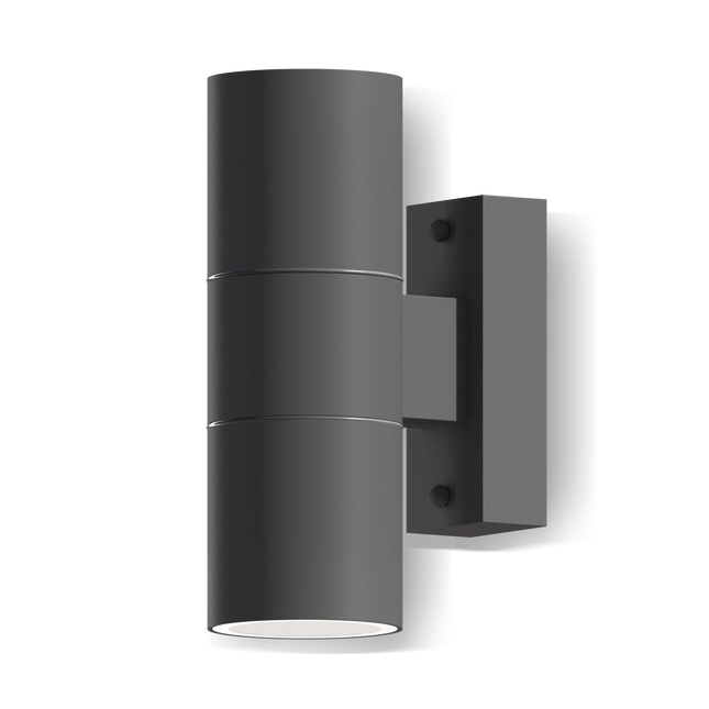 Calex Turin Wall Light - Up & Down - 2x GU10 - Anthracite