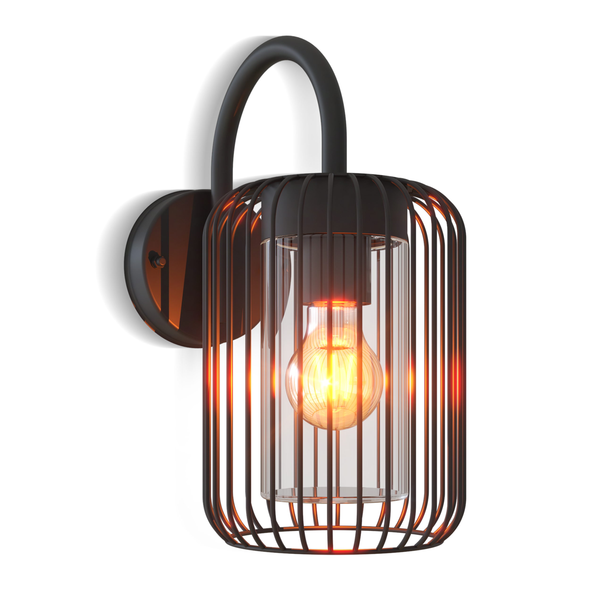 Calex Rome Wall Light - E27 - Black