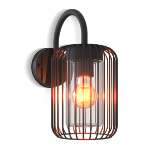 Calex Rome Wall Light - E27 - Black
