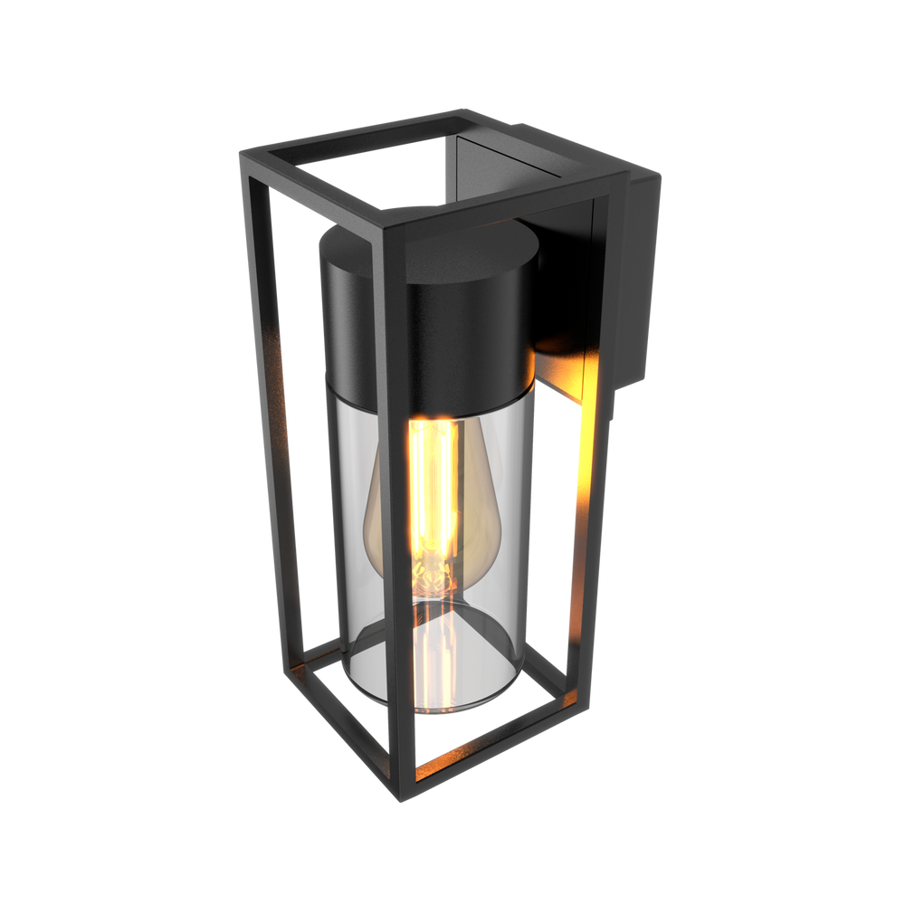 Calex LED Wandlamp Rome - E27 - IP44 - Zwart