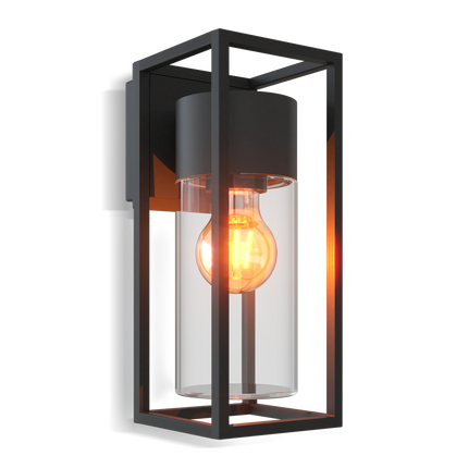 Calex Genoa LED Wall Light - E27 - Black