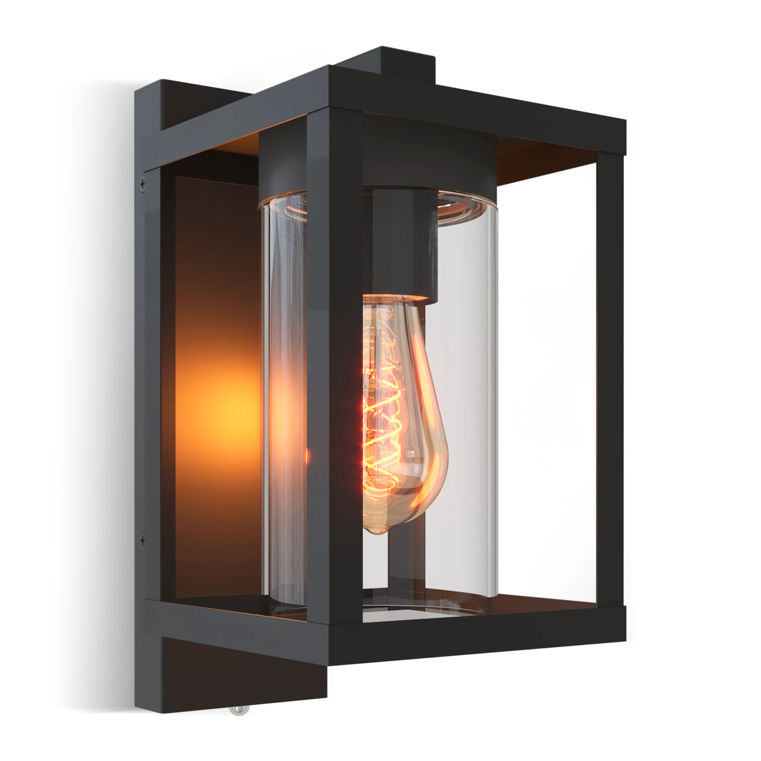 Calex Naples Wall Light - E27 - Day/Night sensor - Black