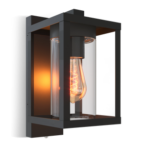 Calex Naples Wall Light - E27 - Day/Night sensor - Black