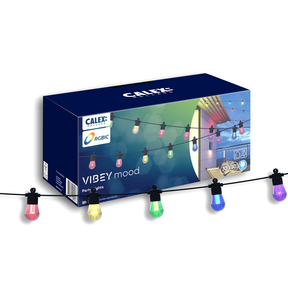 Calex Vibey Stringlight - Uitbreidbaar - RGBIC + CCT