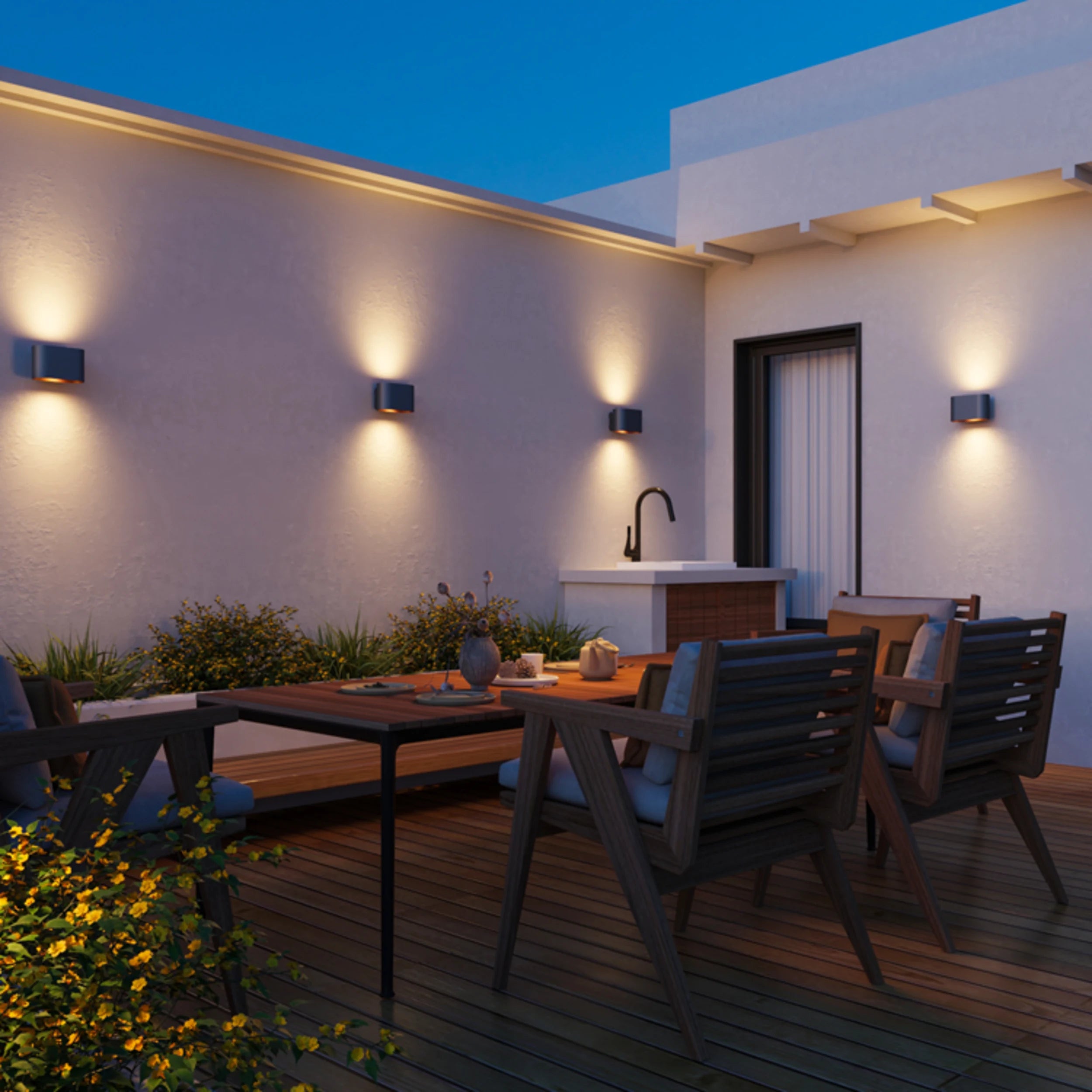 Calex Potenza Wall Light - Black