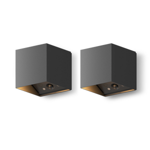 Calex Falerna Rechargeable Wall Light - 2 Pack - Black