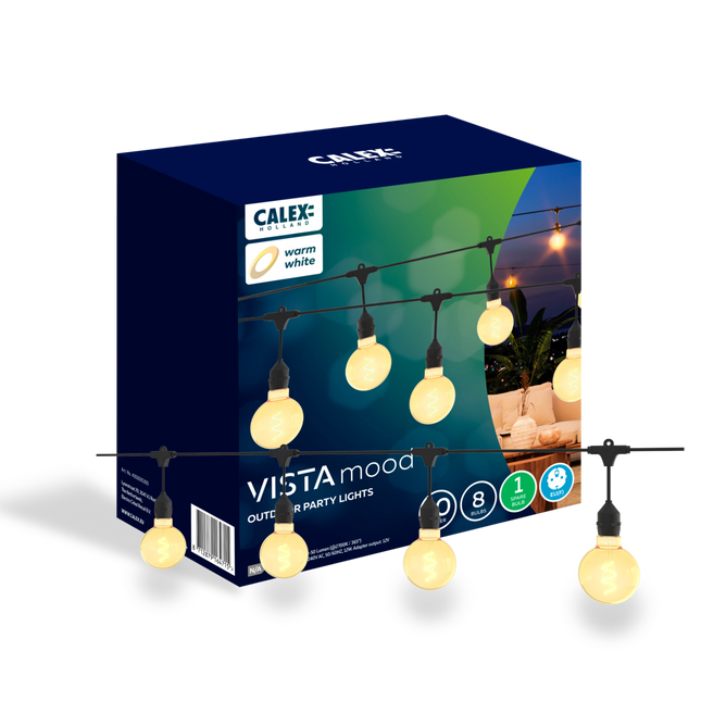 Calex Vista Festoon 10m - XL Bulb