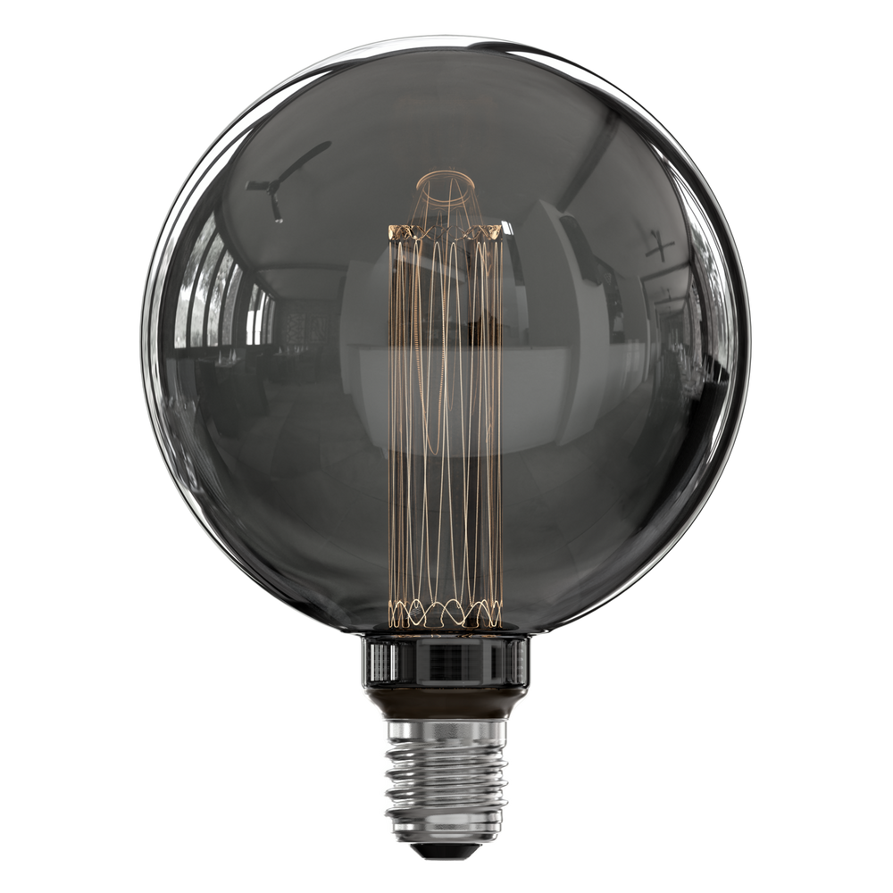 Calex Crown Series Filament LED Lamp - E27 - G125 - Titanium - 3.5W - Dimmable