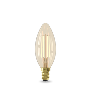 Calex Smart LED Bulb - E14 - Filament - B35 - CCT - Gold