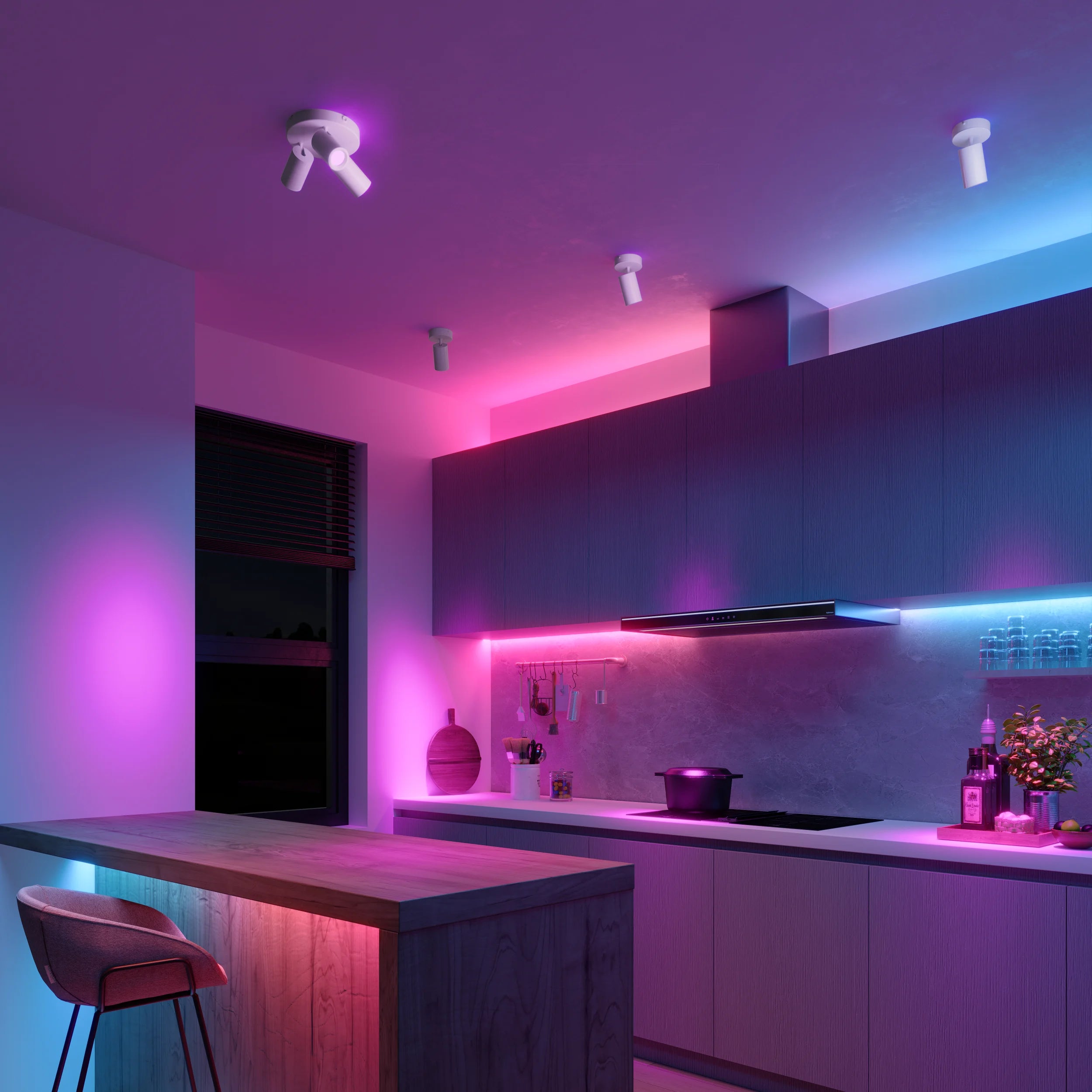 Calex Smart Ceiling Light - 3 Light Spot - White