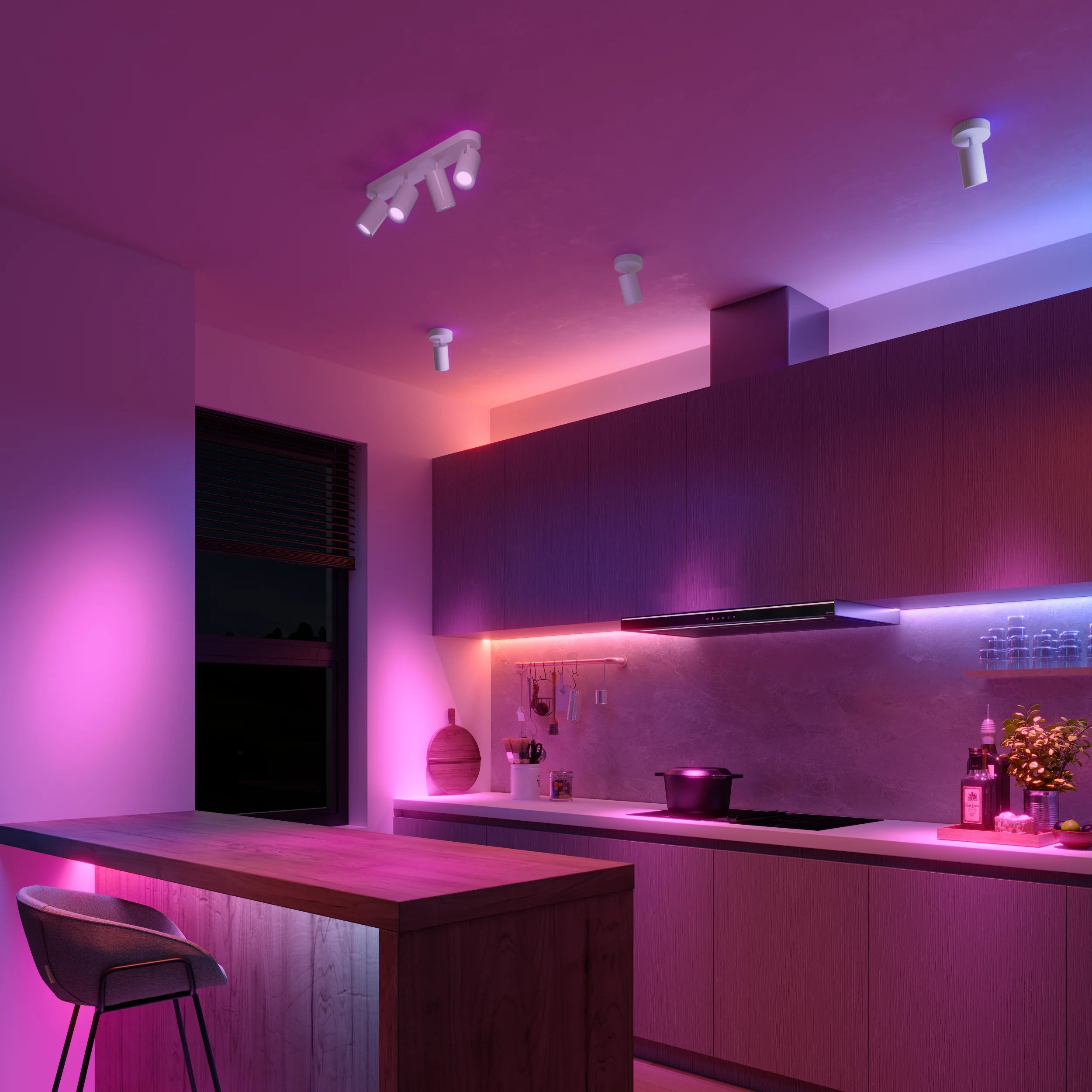 Calex Smart Oval Spot - 4 Light Spots - White