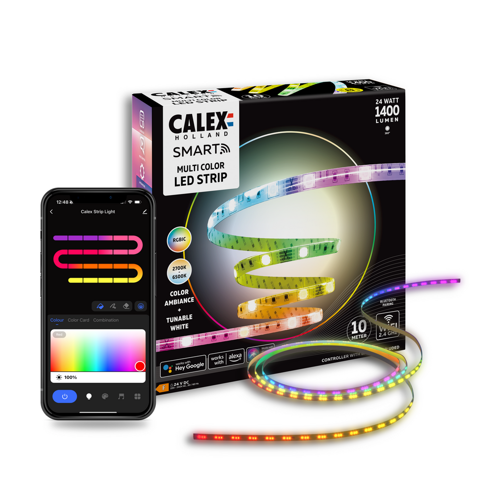 Calex Slimme LED Strip - 2m - RGB en Warm Wit