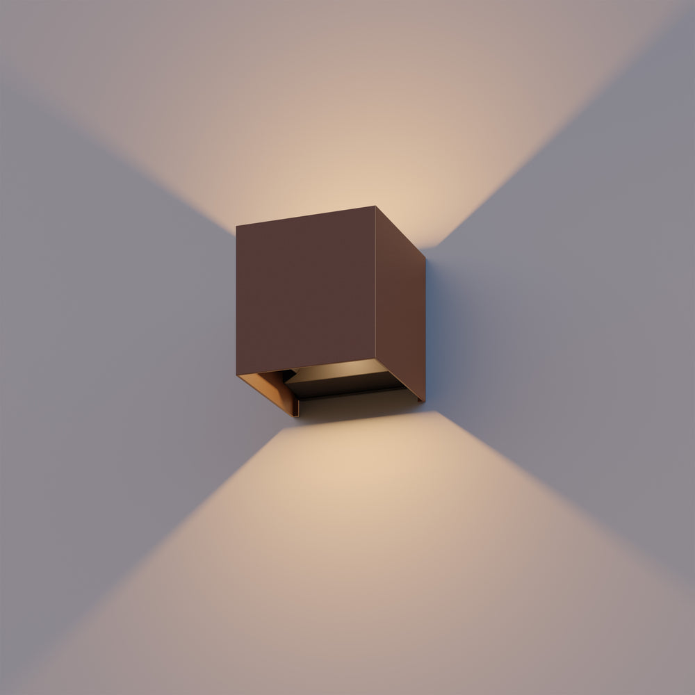 Calex LED Wandlamp - Up & Down - Grijs - Warm Wit Licht - 7W