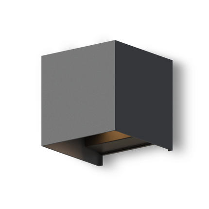 Calex Bari LED Wall Light - Up & Down - Anthracite