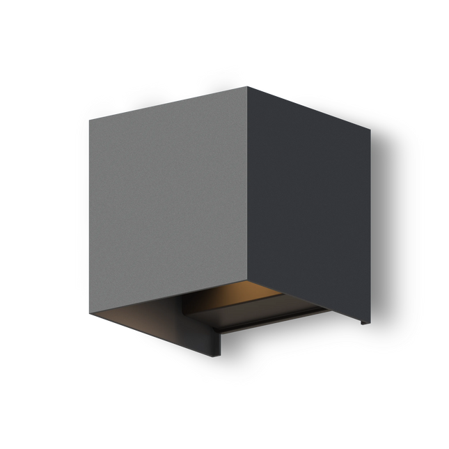 Calex Bari LED Wall Light - Up & Down - Anthracite