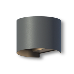 Calex Verona LED Wall Light Oval - Up & Down - Anthracite