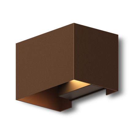 Calex Venice LED Wall Light - Up & Down - Rust