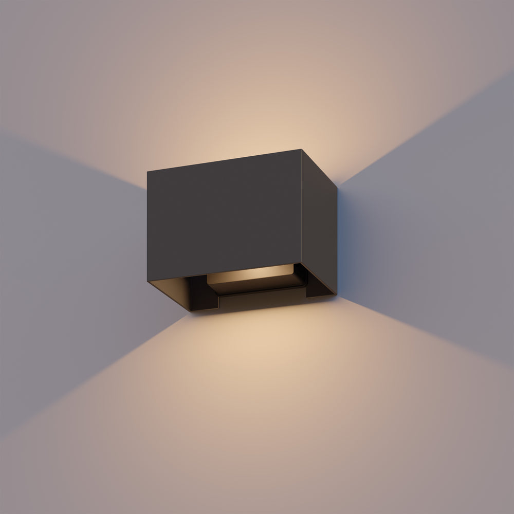 Calex Outdoor Muur Lamp - Rechthoek - Antraciet