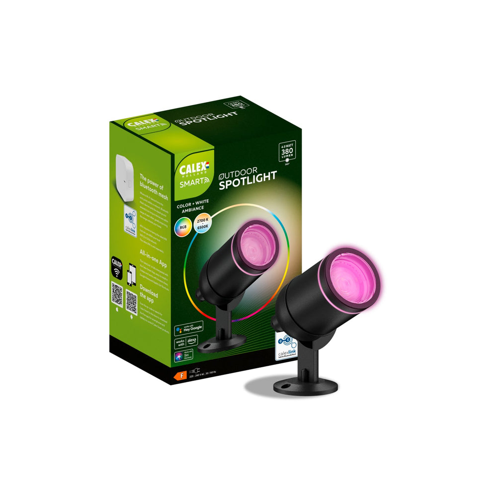 Calex Slimme  Grondspot - Tuinverlichting - RGB en Warm Wit - 4W