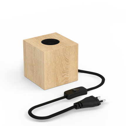 Calex Table Lamp Square - E27 - FSC® Wood