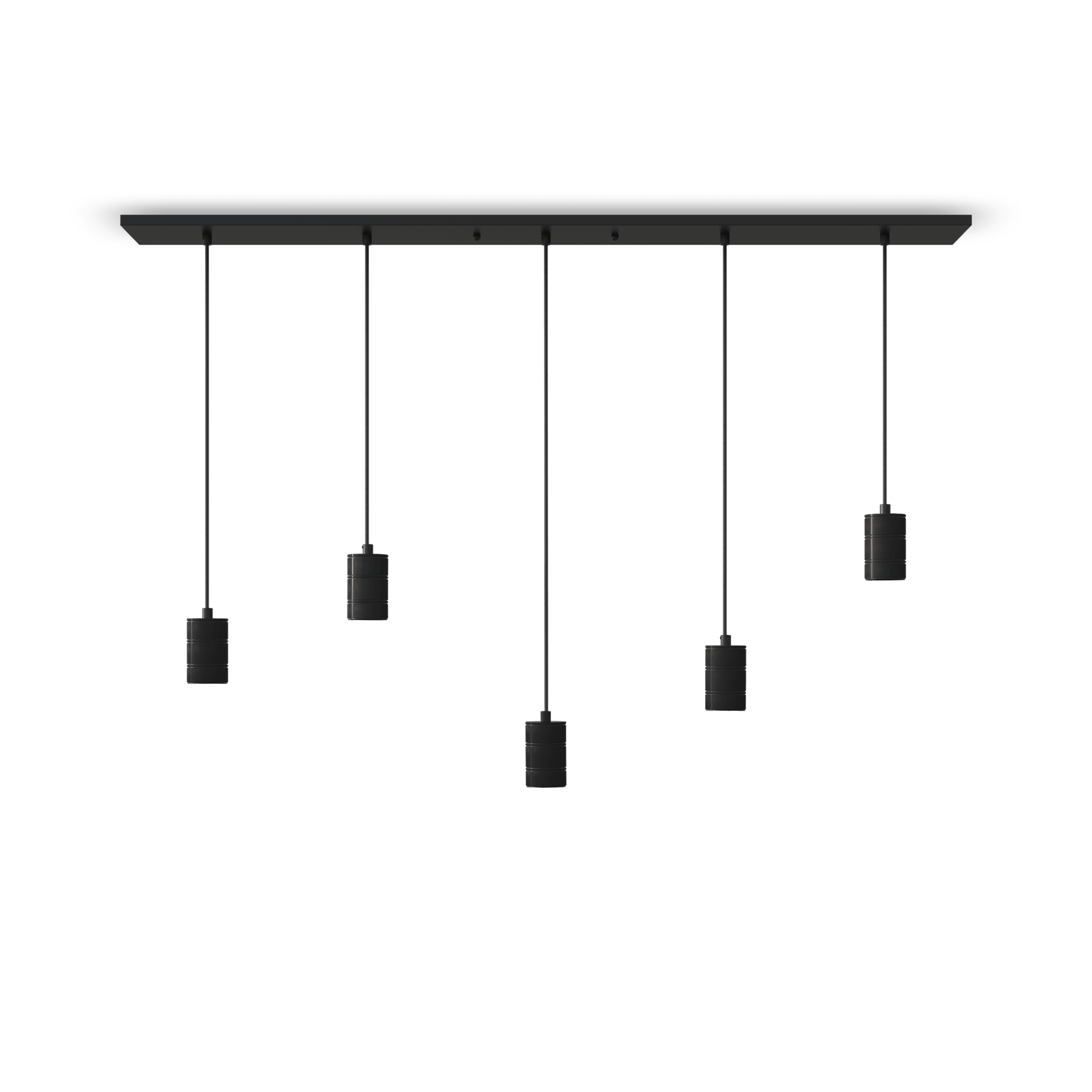 Calex Hanging Lamp - 5x E27 - 14 x 130 cm - Black
