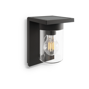 Calex Asti Solar Wall Light - Black