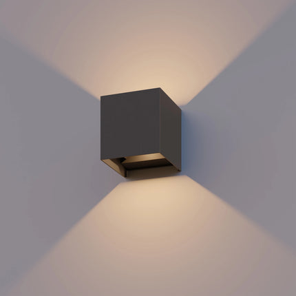Calex Bari LED Wall Light - Up & Down - Anthracite