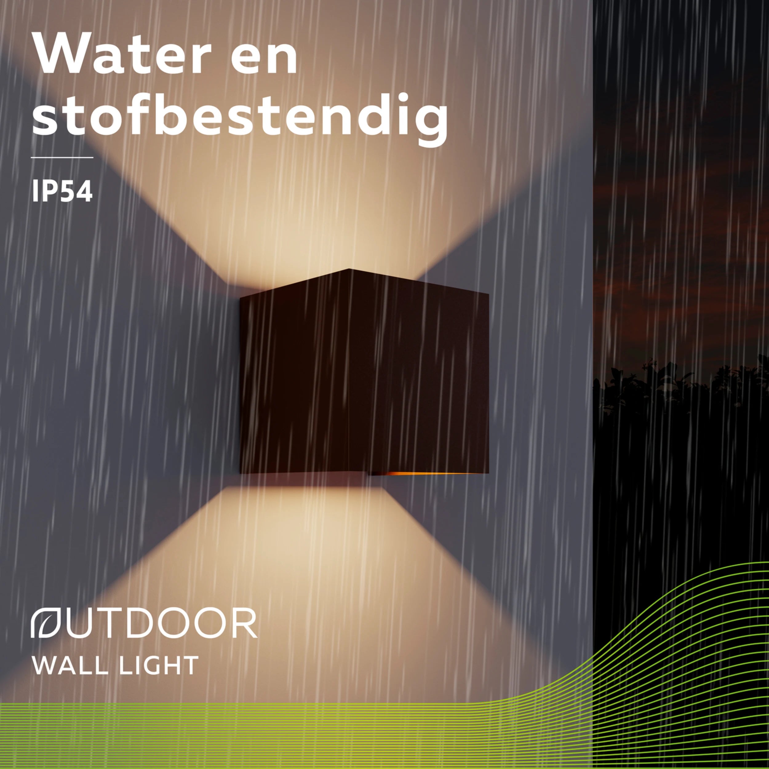 Calex Bari LED Wall Light - Up & Down - Rust