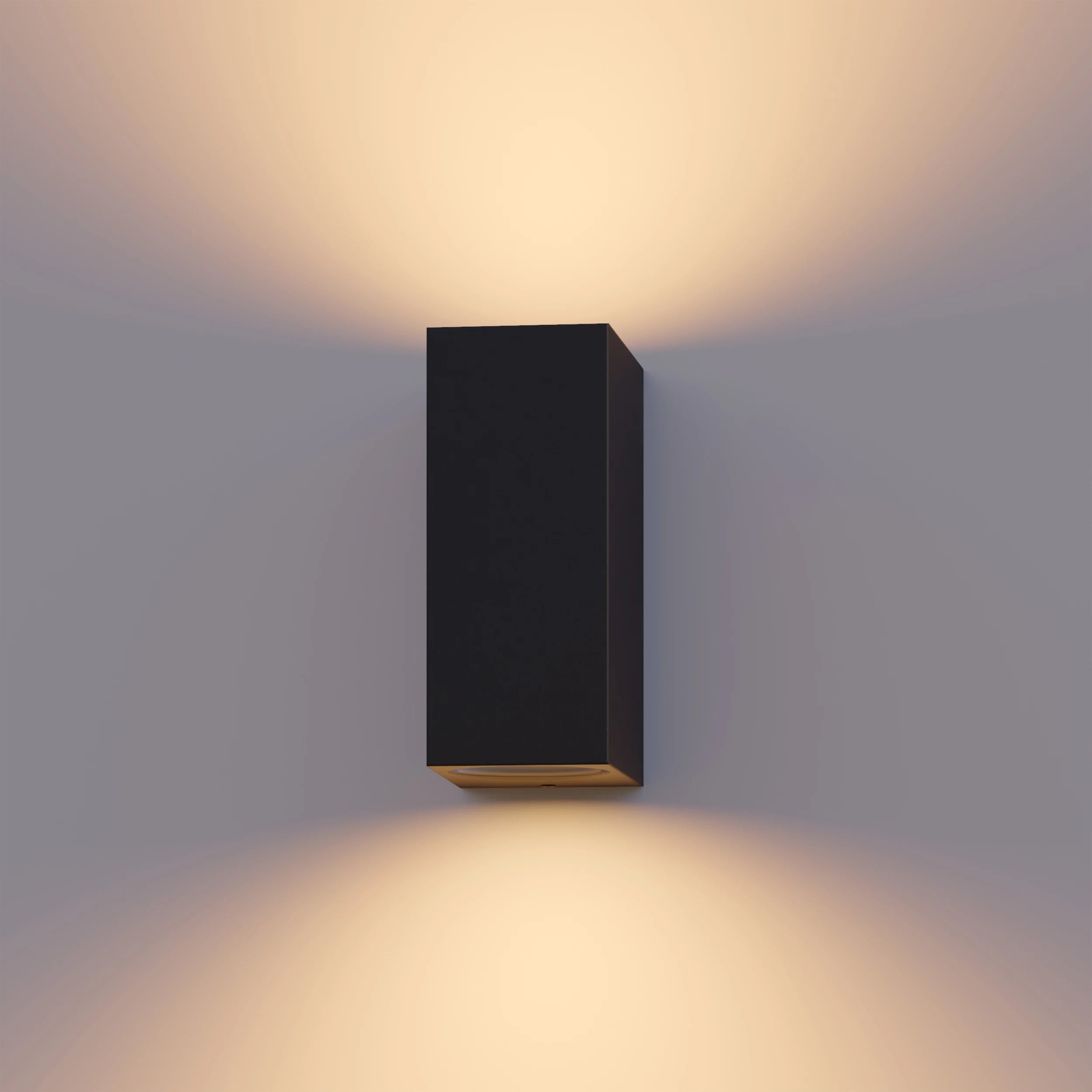 Calex Bergamo Wall Light - Up & Down - 2x GU10 - Black