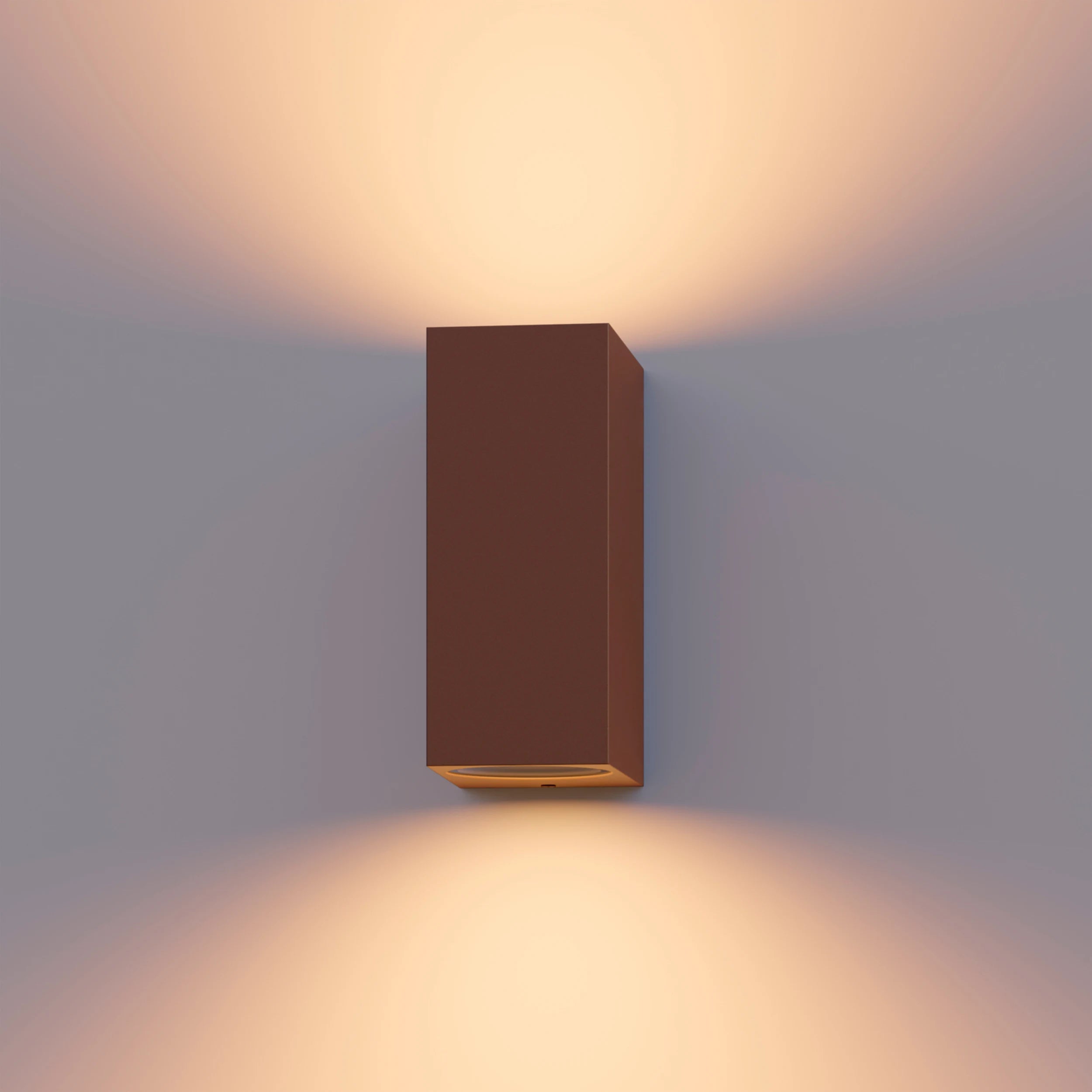 Calex Bergamo Wall Light - Up & Down - 2x GU10 - Rust