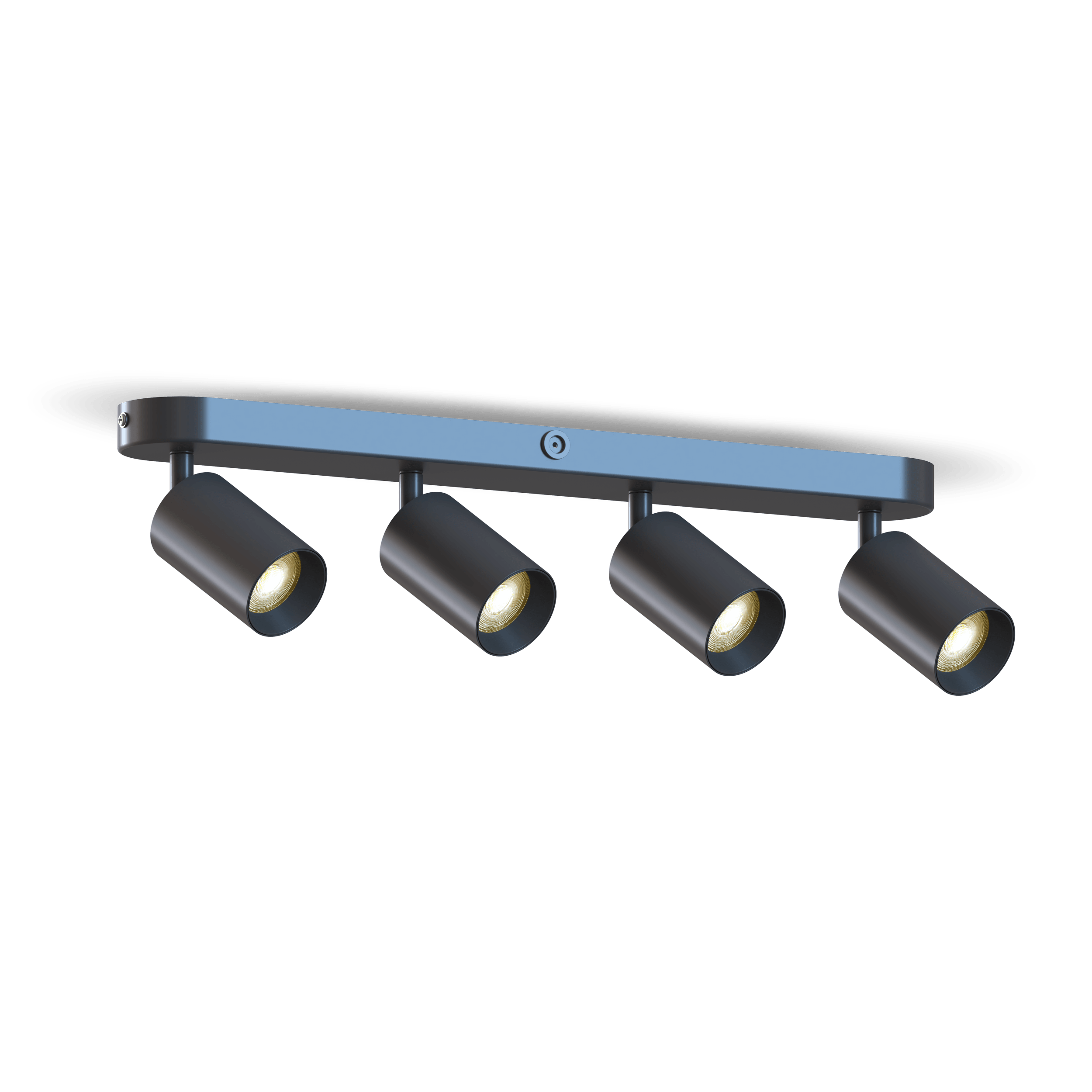Calex Ceiling Spot Light - 4x GU10 - Oval - Black