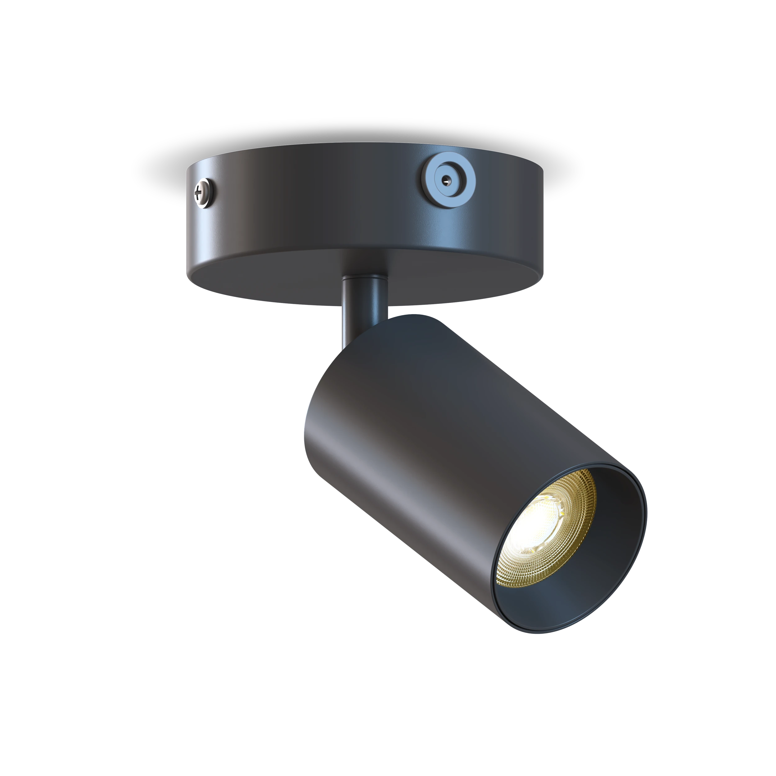 Calex Ceiling Spot light - 1x GU10 - Round - Black