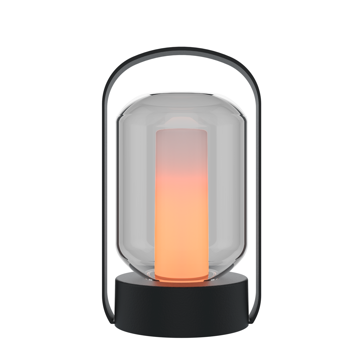 Calex Como Outdoor Table Lantern - Rechargeable - Black