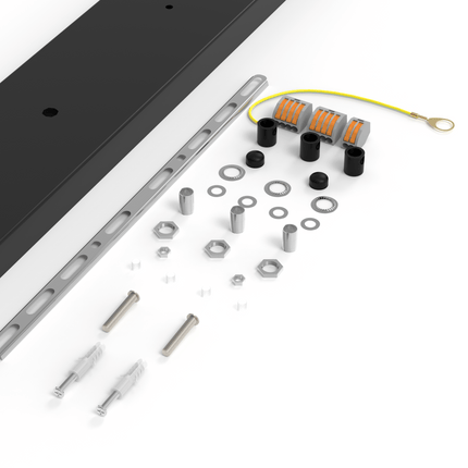 Calex Creations Ceiling bar - 3 holes - Black