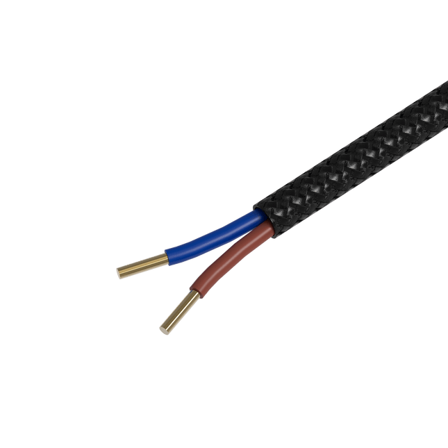 Calex Creations Fabric cable - Black - 1.5meter