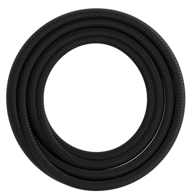 Calex Creations Fabric cable - Black - 1.5meter