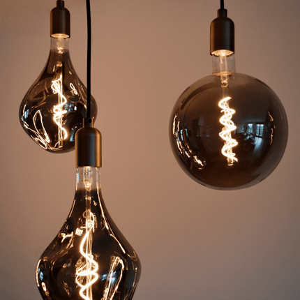 Calex Creations Fabric cable - Black/Grey - 1.5meter