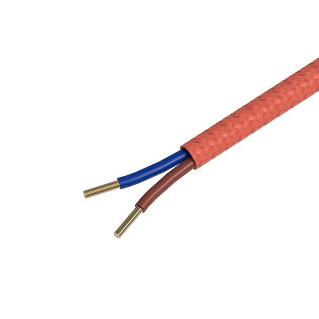 Calex Creations Fabric cable - Orange - 1.5meter