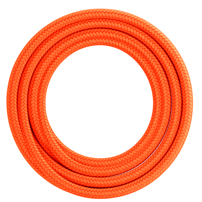 Calex Creations Fabric cable - Orange - 1.5meter